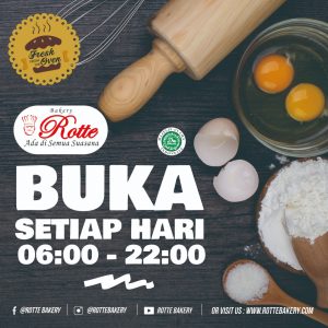 Rotte Bakery Sudah Buka Alhamdulillah