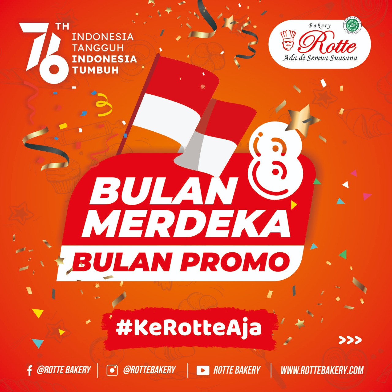 Promo Paket Merdeka Rotte Bakery Bulan Agustus 2021