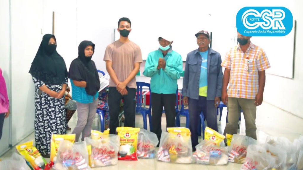Kegiatan Rotte Berbagi Sembako Gratis kepada Kaum Dhuafa oleh CSR Rotte Bakery | Oktober 2021