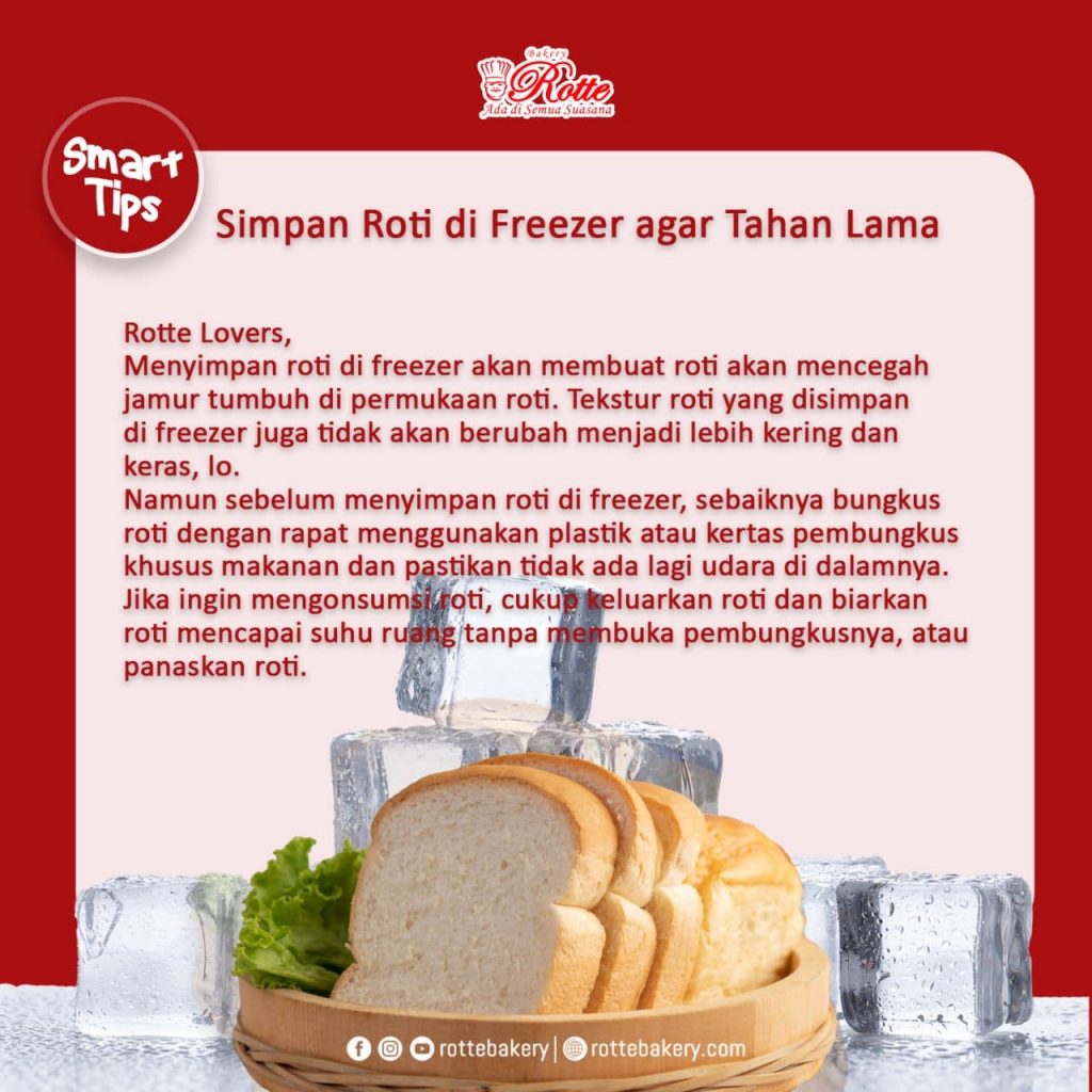 Bukan di Kulkas, Simpan Roti di Freezer Agar Tahan Lama