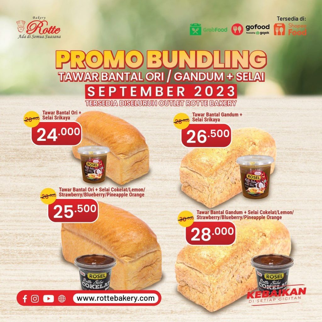 promo rotte bakery edisi september 2023
