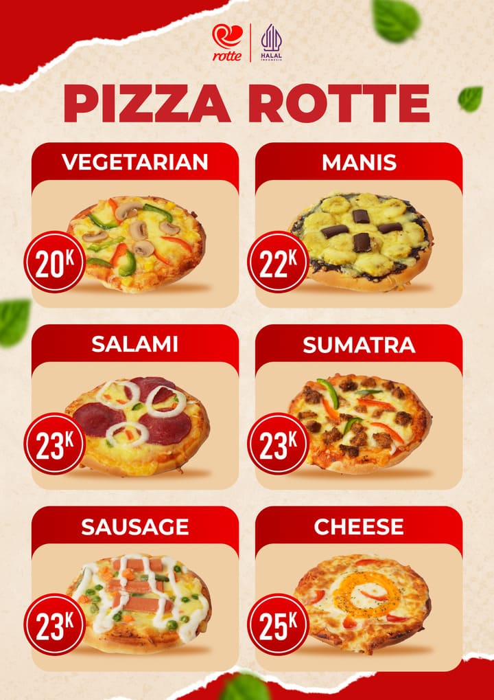 harga rotte pizza mei 2025