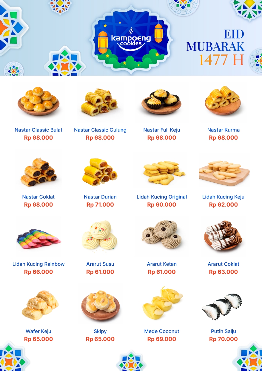 Produk Cookies Lebaran di Rotte Bakery