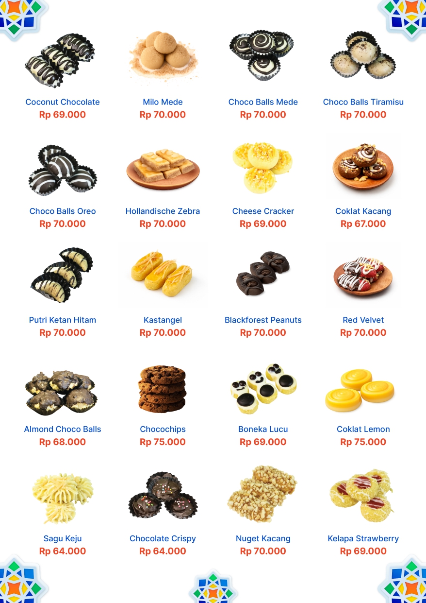 Produk Cookies Lebaran di Rotte Bakery