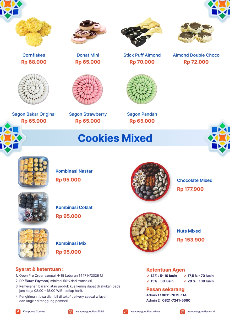 Produk Cookies Lebaran di Rotte Bakery