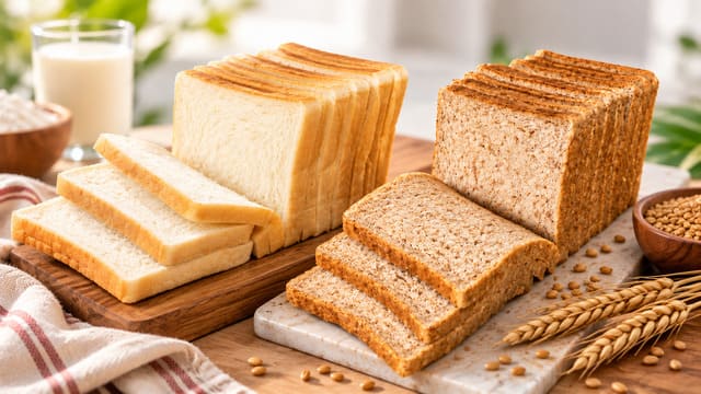 Pelajari perbedaan roti tawar dan roti gandum Rotte Bakery. Temukan mana yang lebih baik untuk kebutuhan nutrisi dan diet harian Anda di sini.