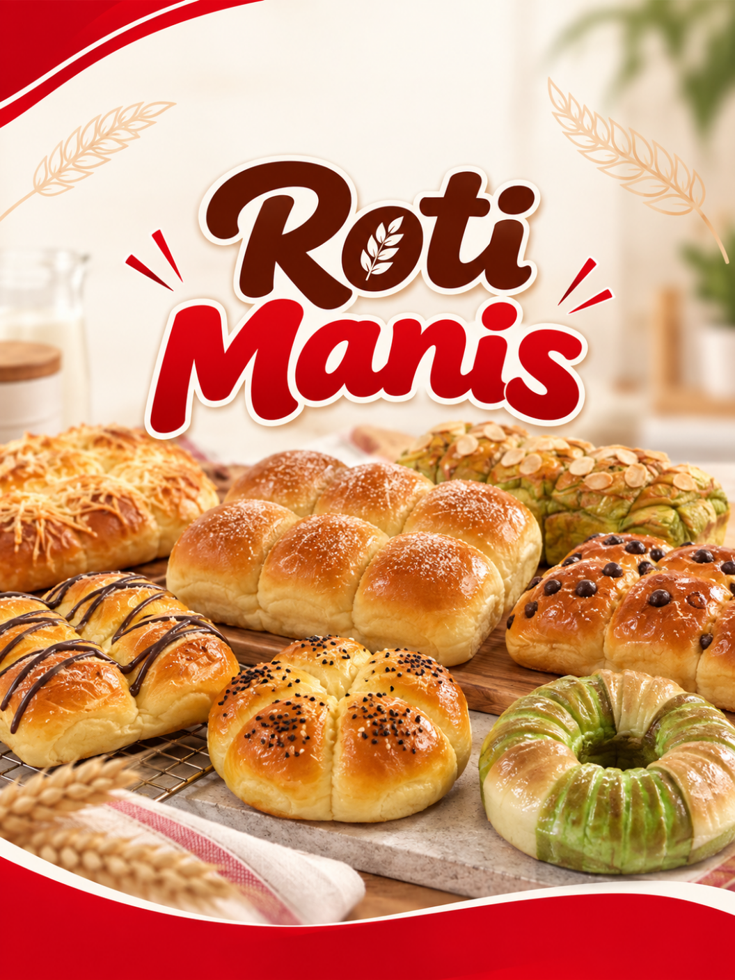 Roti manis Rotte Bakery